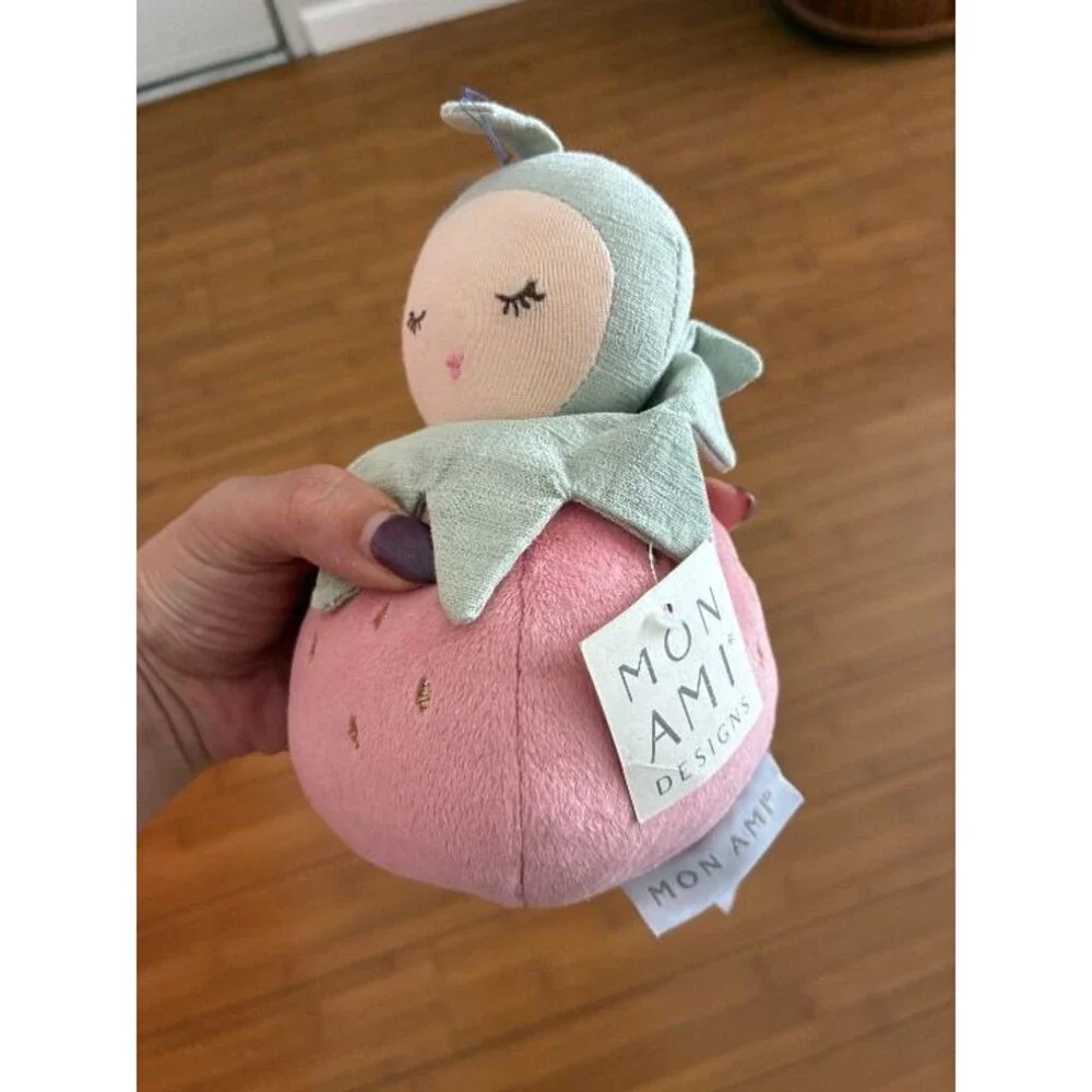 Mon Ami Designs PINKY BERRY CHIME ACTIVITY TOY NWT